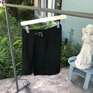 Newport News Black Shorts with Belt.  Size 6.